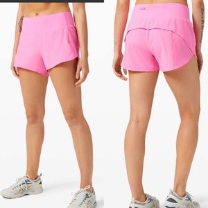 Like new lululemon speed up short 4” prism pink 8